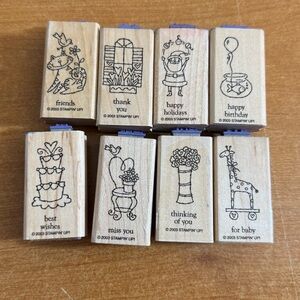 Stampin' Up! Wooden‎ Stamps Set - Natural Tan